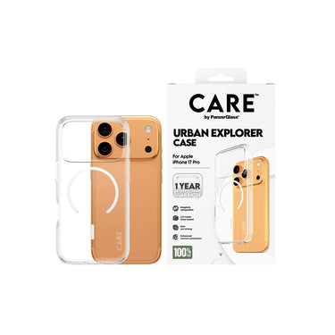 PanzerGlass CARE by Urban Explorer Magsafe Case for iPhone 17 Pro - Clear/White